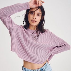 Cotton On light purple cropped sweater (donating Friday, make an offer)
